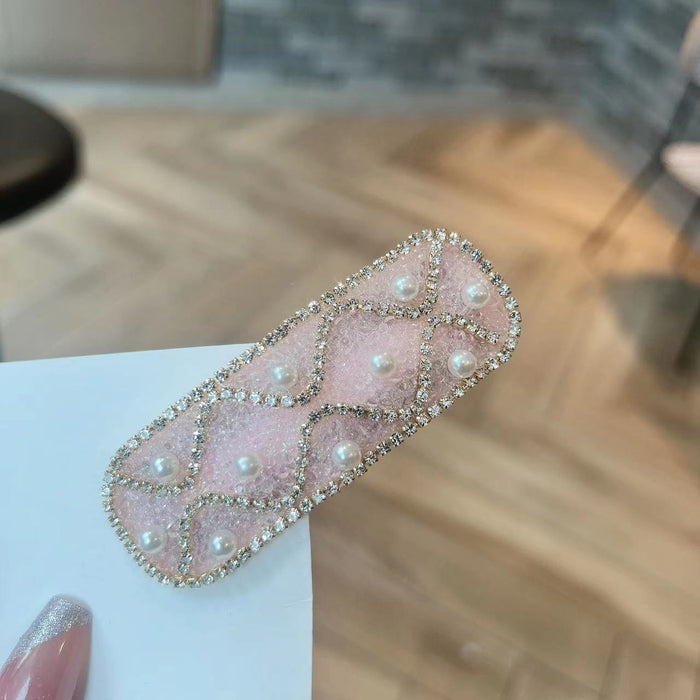 Wholesale Pearl Rhinestone Hairpin Side Clip Bangs Clip Back Head