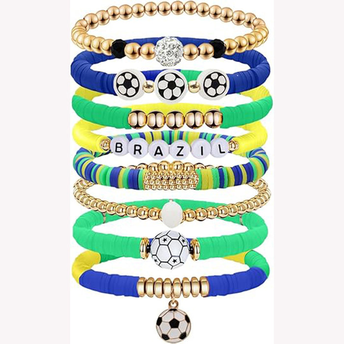 Wholesale 2pcs World Cup Bracelets from Various Countries