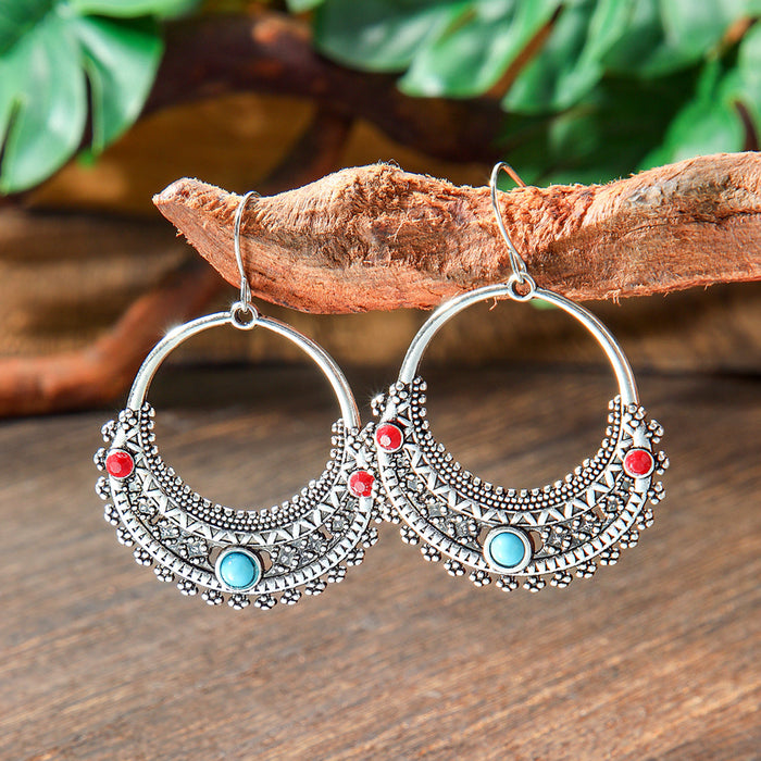 Wholesale Bohemian Drop Acrylic Earrings Vintage Fashion Accessory MOQ≥2