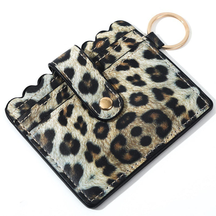 Wholesale PU Leather Card Holder Keychain JDC-KC-JinHan001