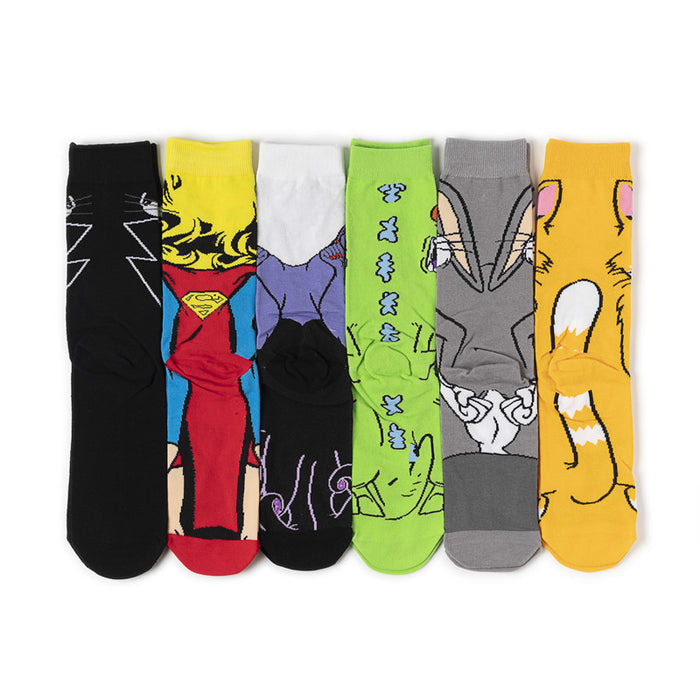 Wholesale Socks Anime Cartoon Socks Personalized Mid Tube Cotton Socks