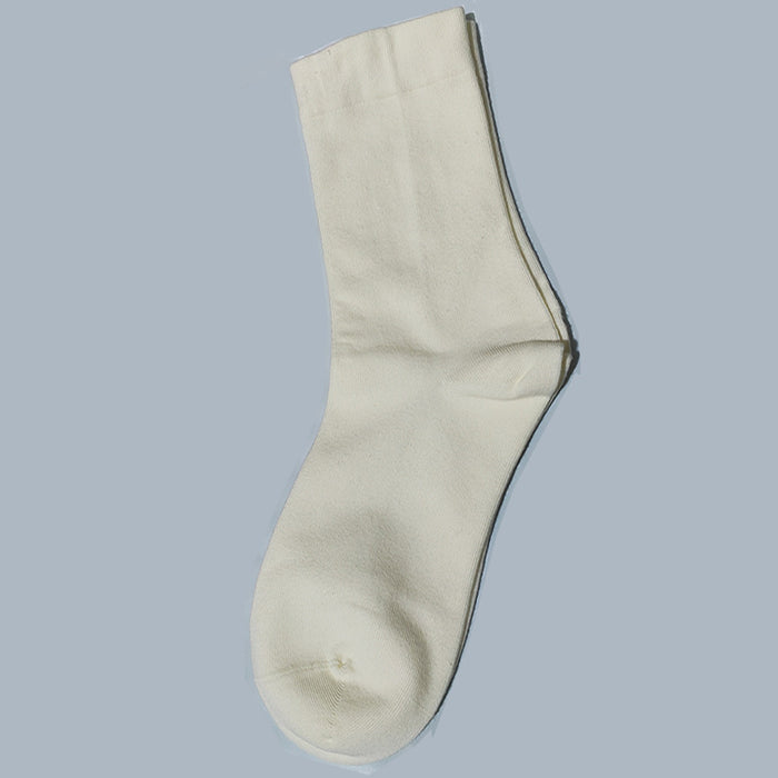 Wholesale Socks white pile socks pure cotton spring and summer thin boneless middle tube