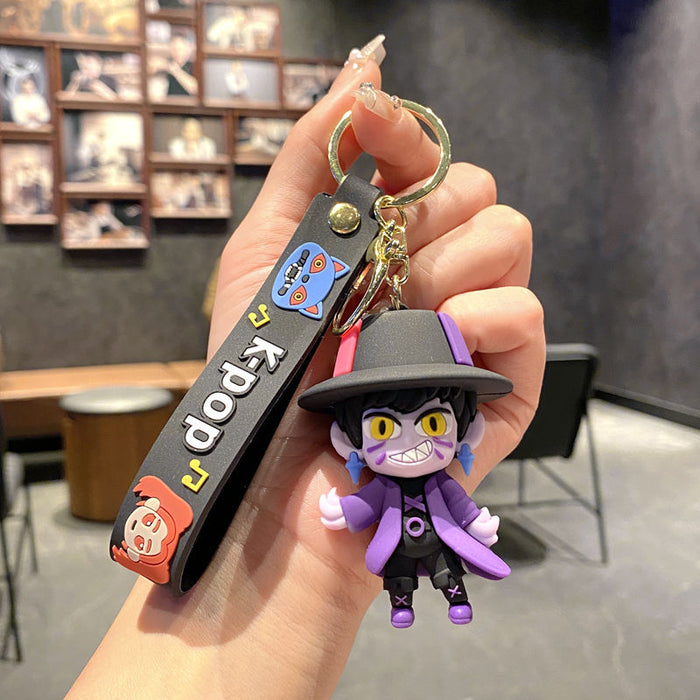 Wholesale  K-pop girl group pvc keychain Cute Keychain