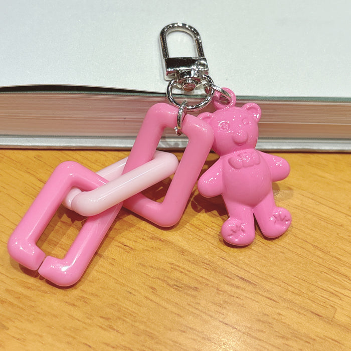 Wholesale DIY Acrylic Bear Keychain Pendant Handmade Earphone Bag Pendant Car Bag Accessories