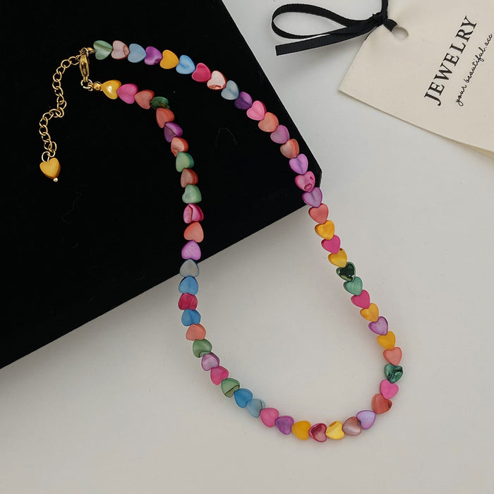 Wholesale Shell Love Bead Necklace JDC-NE-YuXi009