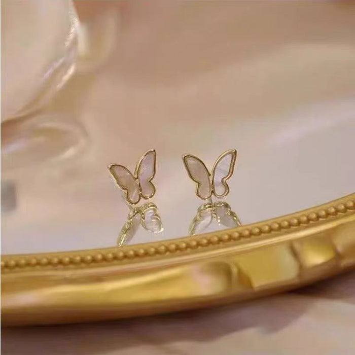 Wholesale Mini Butterfly Earrings Women's  Without Pole Ear Clip