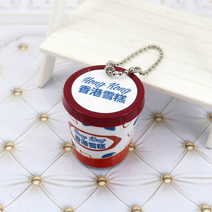 Wholesale Simulated  Ice Cream Keychain