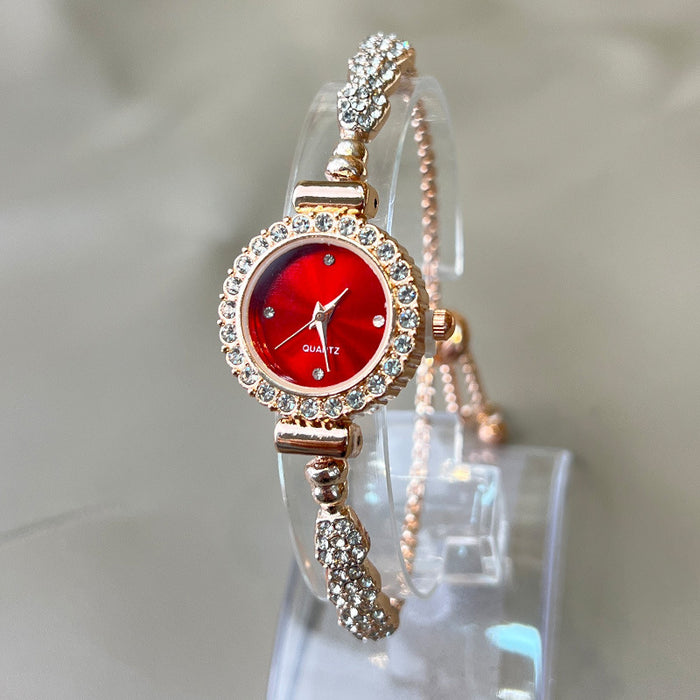 Wholesale bracelet watch ladies quartz watch fashion alloy diamond snake watch