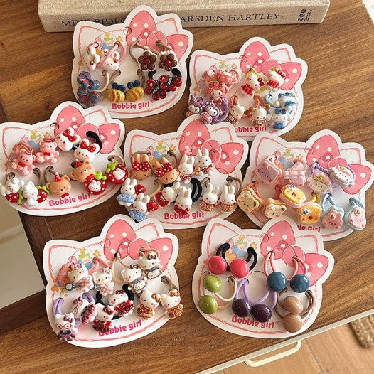 Wholesale Cartoon children' s hair ties hair clips