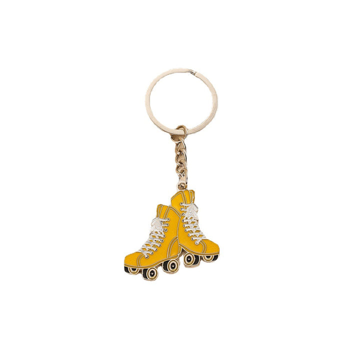 Wholesale Cute roller skate metal keychain