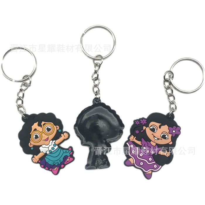 Wholesale 10PCS Cute Cartoon PVC Keychain JDC-KC-XingY007