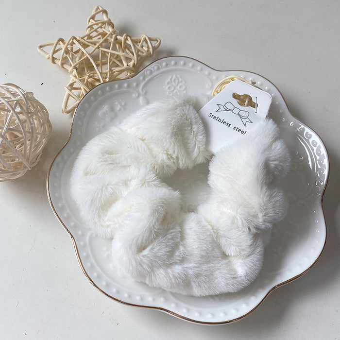 Wholesale Korean Autumn and Winter Cute Imitation Rabbit Velvet Hair Scrunchies