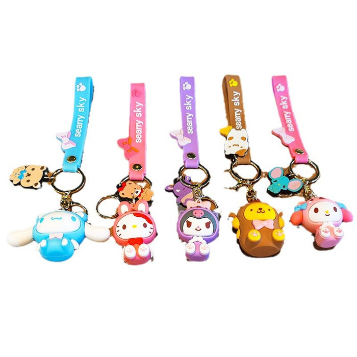 Wholesale Cartoon Keychain Dog  Pendant Cute Cartoon Key Chain