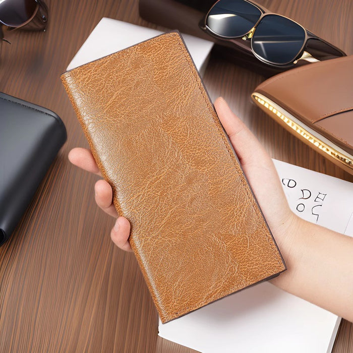 Wholesale PU Leather Men' s Wallet Urban Simplicity Retro Design Multi-Card Coin Holder Fashion Accessory MOQ≥3
