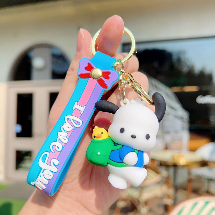 Wholesale Cute Cartoon Doll Silicone Keychain (S) JDC-KC-WC020