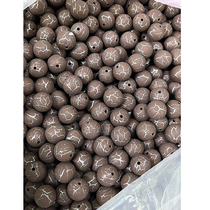 Wholesale 50pcs Leopard Print Series Silicone Balls JDC-BDS-HongZhou013