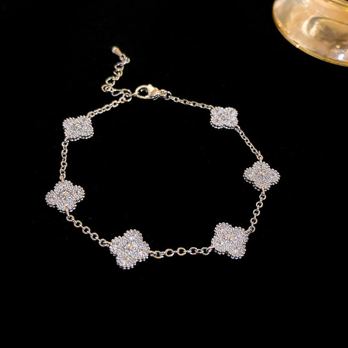 Wholesale lucky four-leaf grass bracelet temperament jewelry design jewelry women