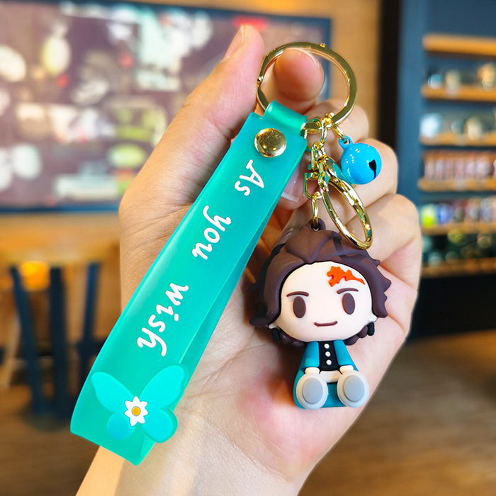 Wholesale Rubber Cartoon Doll Three-dimensional Keychain JDC-KC-Tingm098