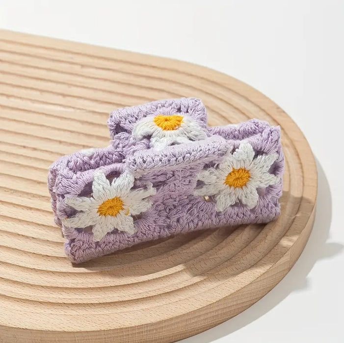 Wholesale Knitted Crochet Strawberry Hair Clip