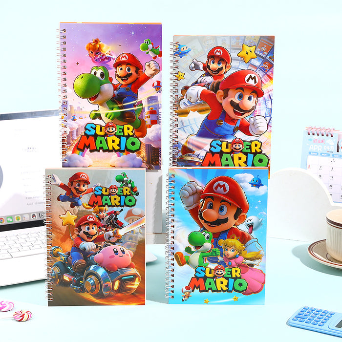Wholesale 4pcs Spiral Notebook Lined Pages Gamer Diary Boutique Gift