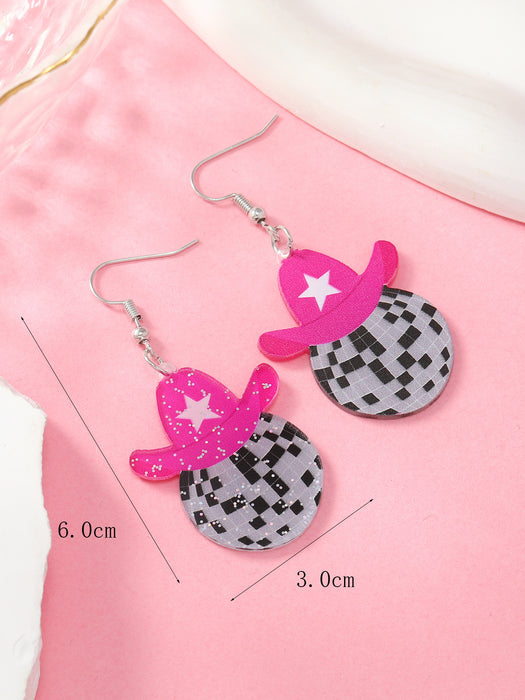 Wholesale Love Lady Apple Teacher Acrylic Earrings JDC-ES-FSY001