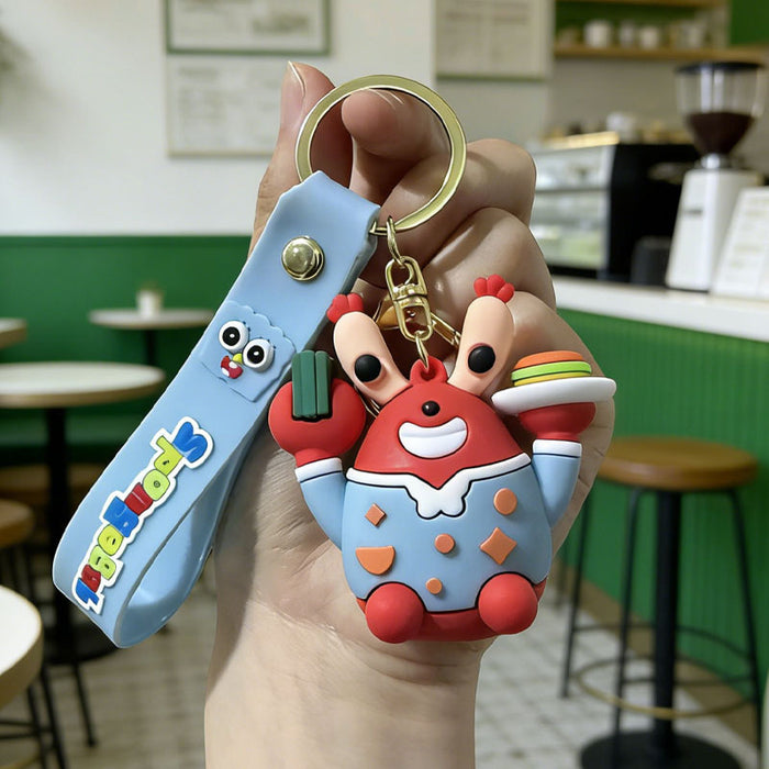 Wholesale Cartoon Silicone PVC Keychain Car Bag Charm Key Accessory Fashion Gift MOQ≥2