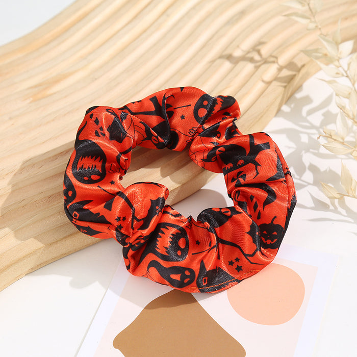 Wholesale Halloween Polyester Pumpkin Printed Hairband JDC-HS-Shil004