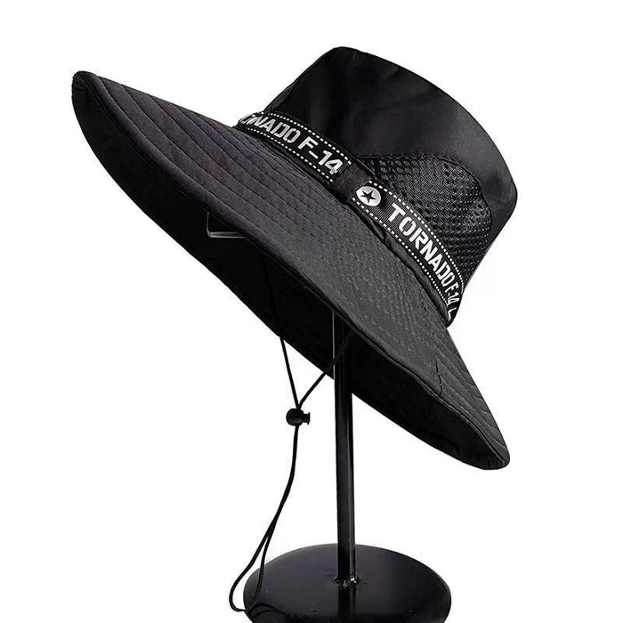 Wholesale Fisherman hat men's summer outdoor fishing sun protection large brim thin breathable sun hat