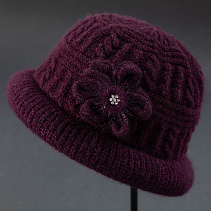 Wholesale Warm Wool Knitted Hats for Middle-aged and Elderly People JDC-HT-PX006