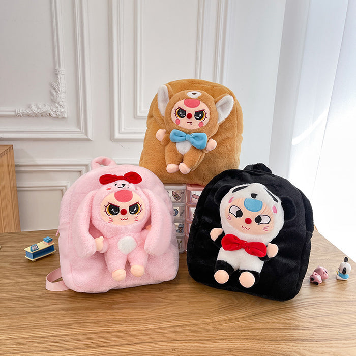Wholesale Cartoon plush toy children' s Shoulder Bags