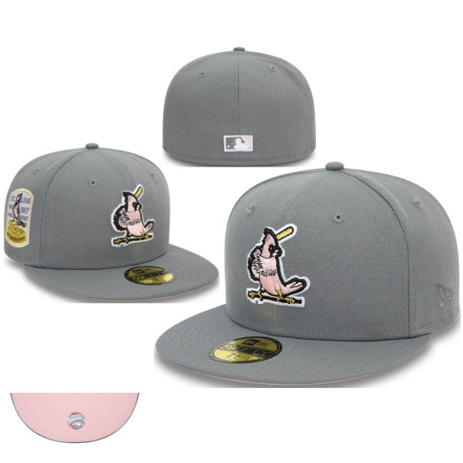Wholesale Football fully enclosed large head circumference baseball cap outdoor non-adjustable flat brim hat