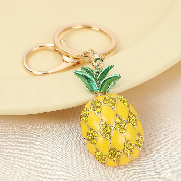 Wholesale Cherry Keychain Red Fruit Shape Key Ring Graduation Gift Decorative Accessory