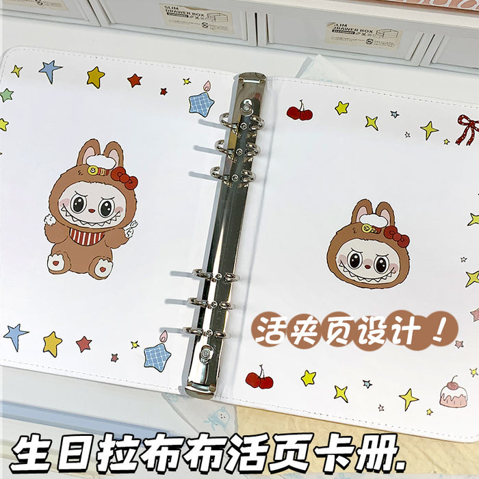 Wholesale 5pcs Loose-leaf card book cute cartoon notebook photo collection book detachable
