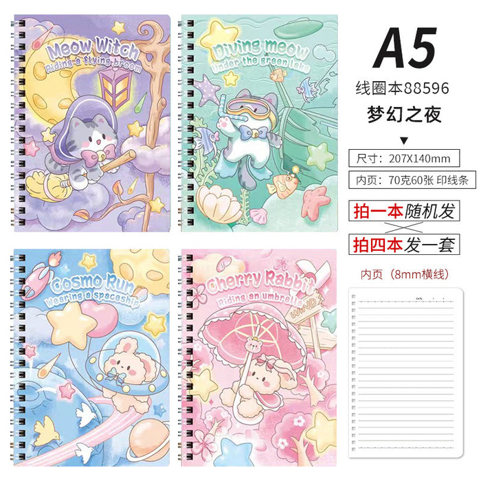 Wholesale Chic Cartoon Panda A5 Loose Leaf Notebook Student Stationery