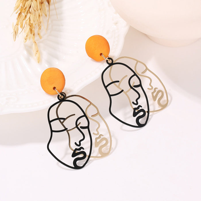Wholesale Accessories specifically designed for abstract faces, eye drops, oil earrings, earrings, exaggerated jewelry, personalized earrings