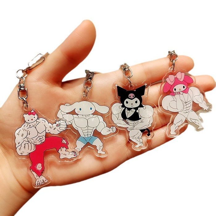 Wholesale Acrylic Keychain Cartoon Cute  Accessories Pendant Small Gift