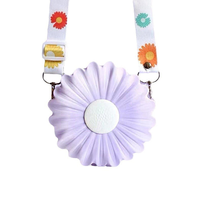 Wholesale Stylish Children' s Silicone Crossbody Coin Purse with Pattern  Accessory