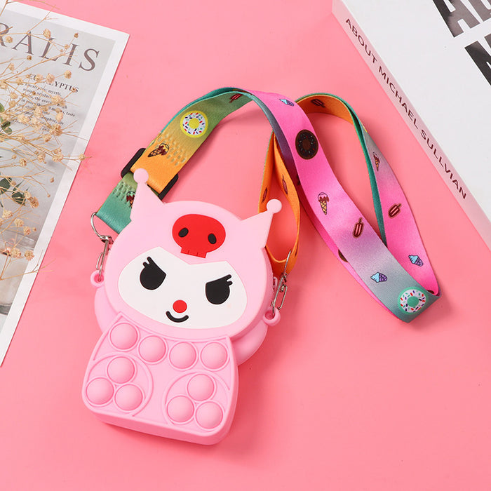 Wholesale Silicone Children' s Crossbody Storage Bag