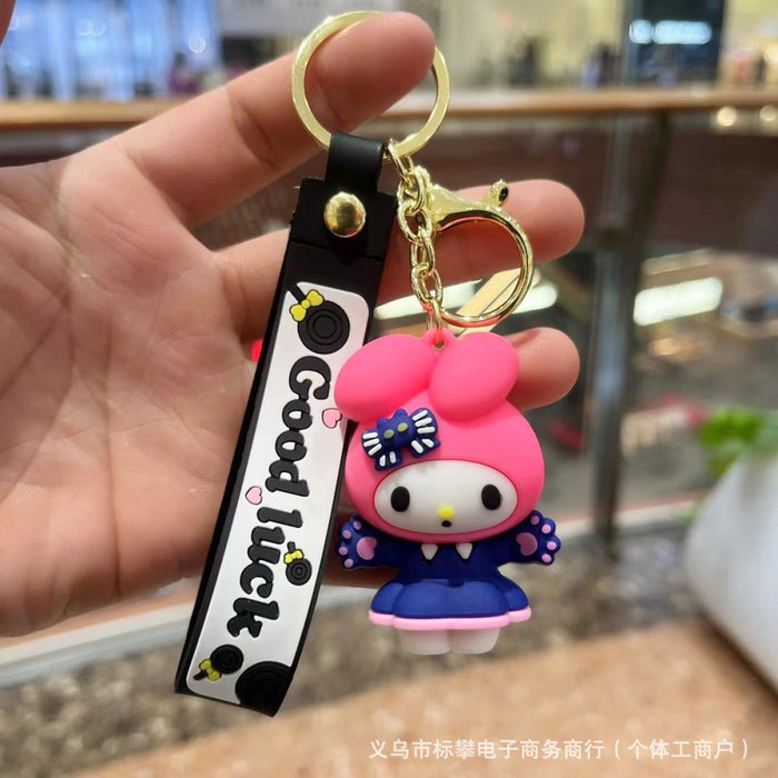 Wholesale Silicone Cartoon 3D Doll Keychain JDC-KC-Biaopan002