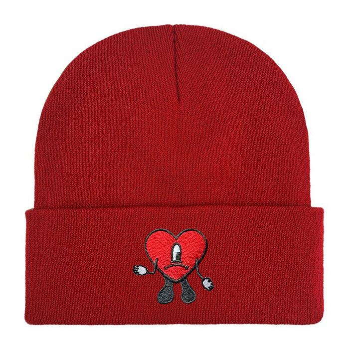 Wholesale Cartoon Embroidery Acrylic Wool Knitted Hat JDC-FH-Shengn006