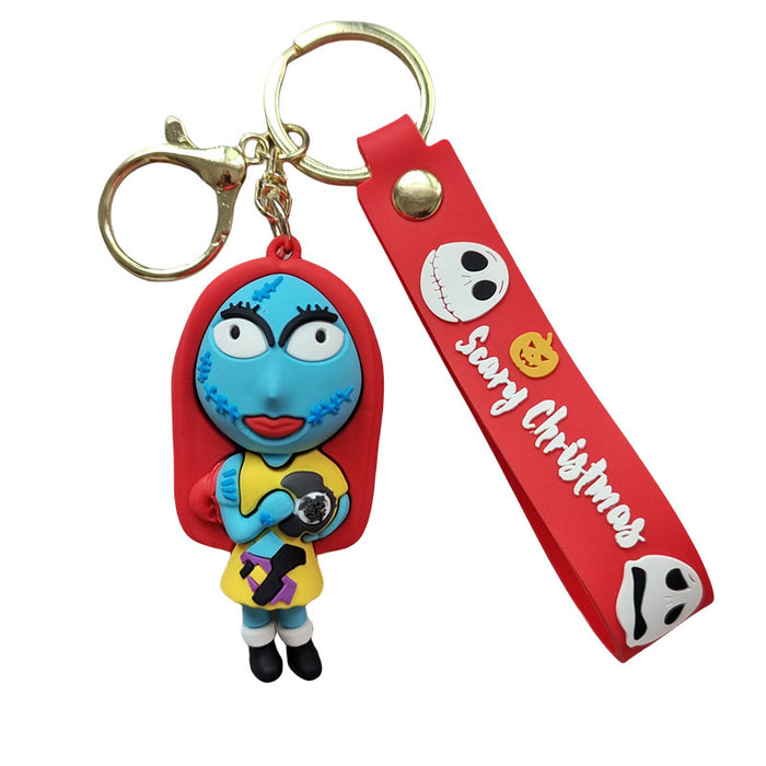 Wholesale Cartoon Doll Silicone Keychain JDC-KC-SuCheng004