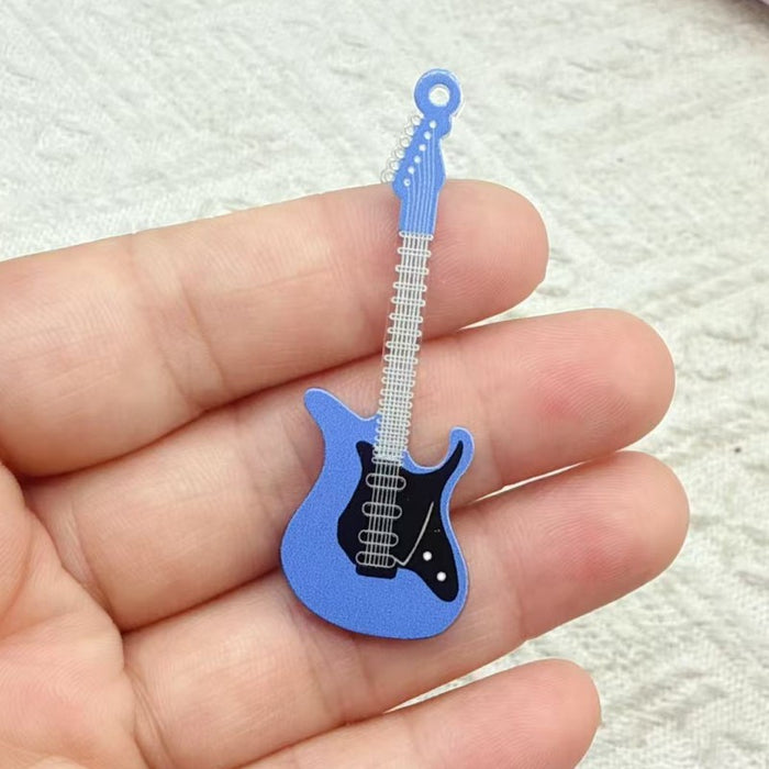 Wholesale 10 PCS Colorful acrylic guitar accessory charms