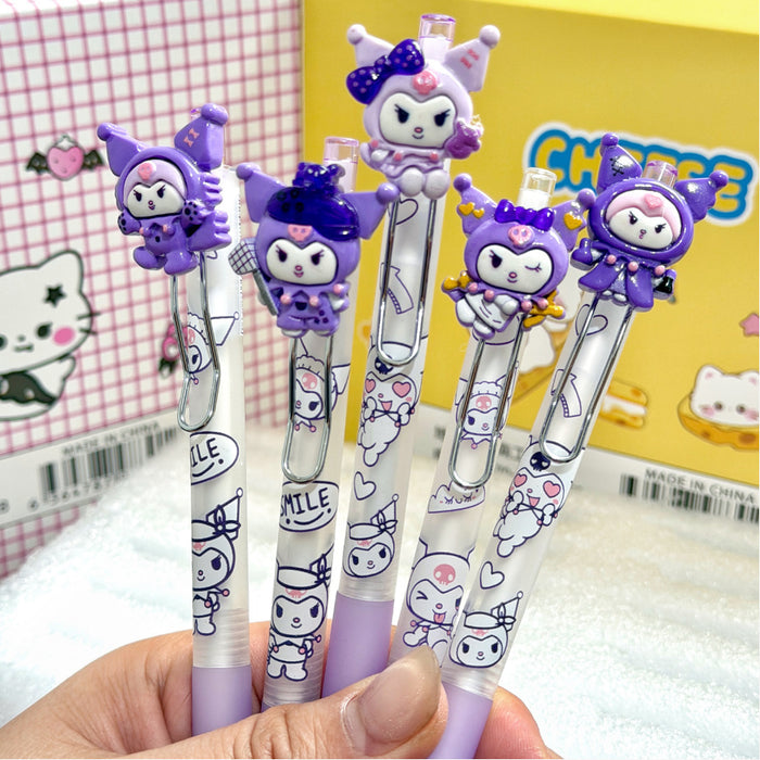 Wholesale 0. 5mm Push-Action Pen with Cartoon Resin Embellishment