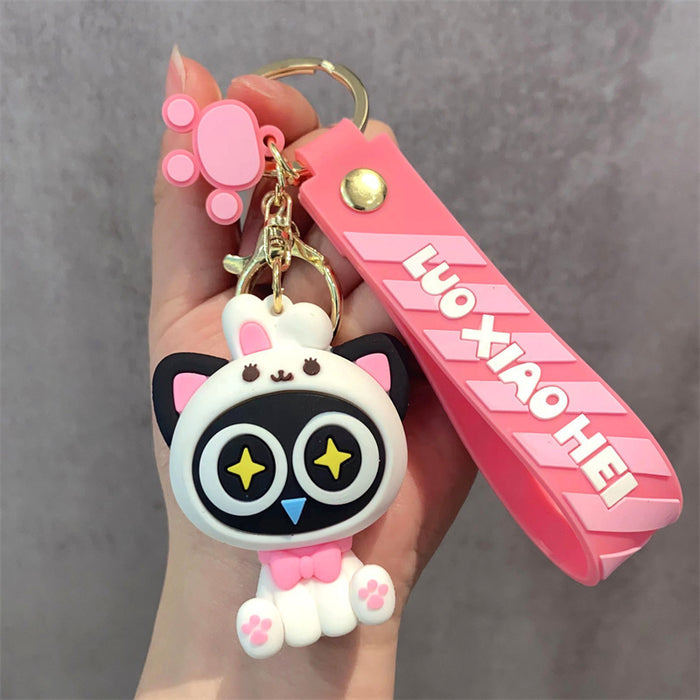 Wholesale 2PCS Cartoon Animals Panda PVC Keychains JDC-KC-Aobang005