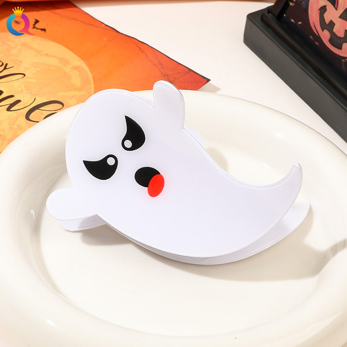 Wholesale Halloween Ghost Expression Pvc Hairpin JDC-HC-Yiyue002