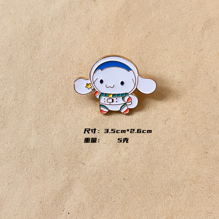 Wholesale High end, niche metal brooch, cartoon badge, cute student clothing accessories