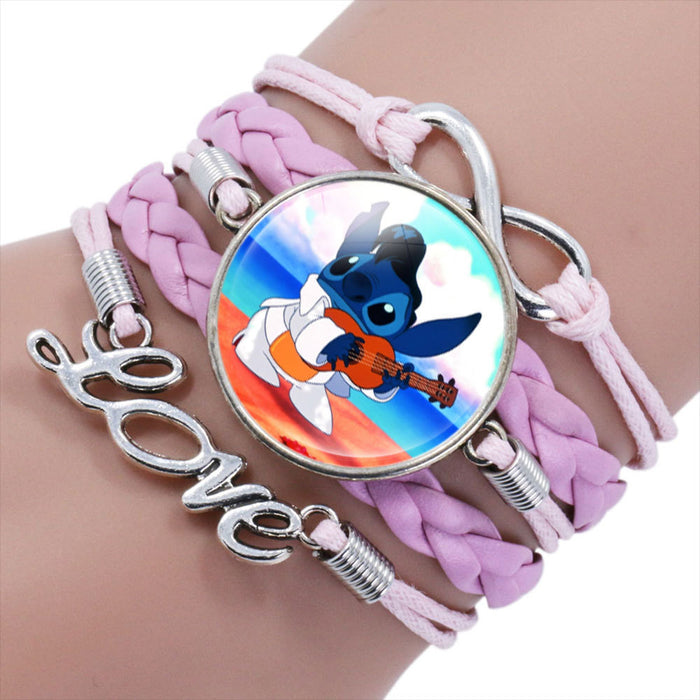 Wholesale Cartoon Braided Multi-layer Gemstone Bracelet JDC-BT-NH019