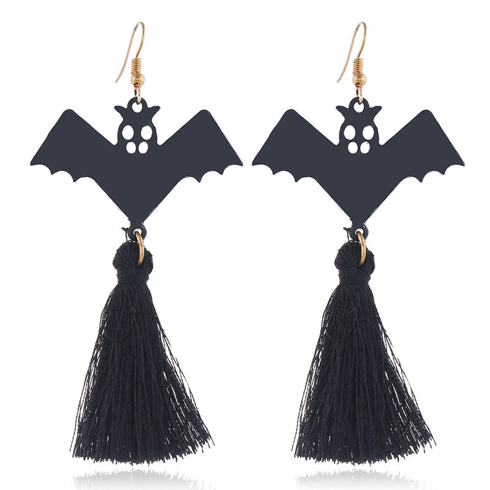 Wholesale Halloween Series Skull Spider Pumpkin Alloy Earrings JDC-ES-HengX006