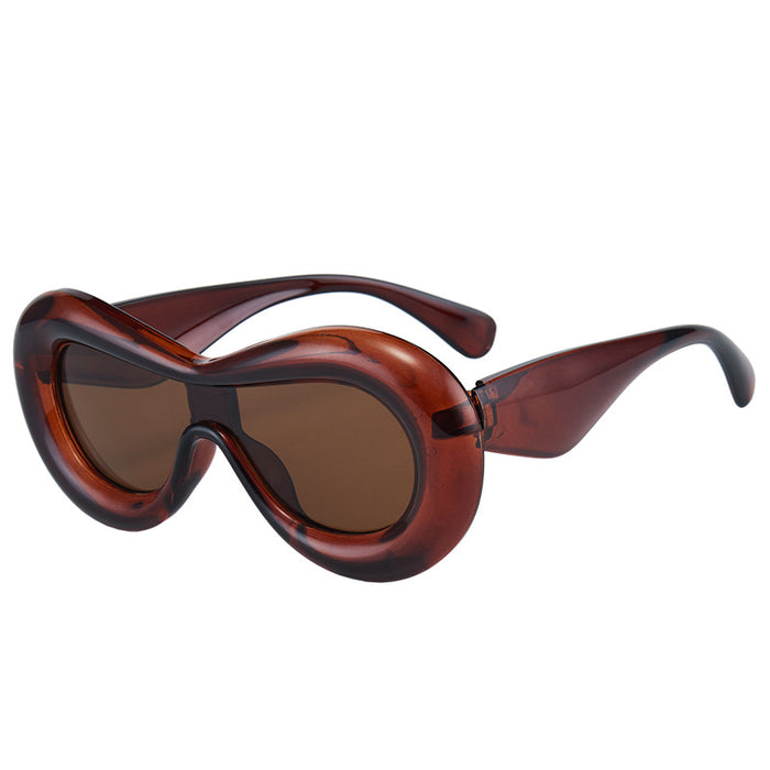 Wholesale Cute and funny one-piece sunglasses, fashionable sunglasses, sunglasses