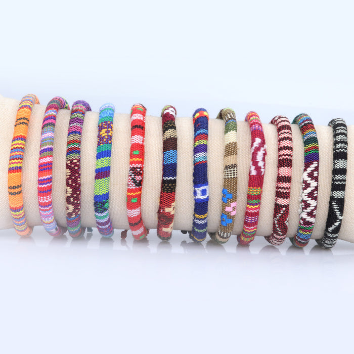 Wholesale Artificial Leather Simia National Style Hand Woven Bracelet JDC-BT-YiYe001